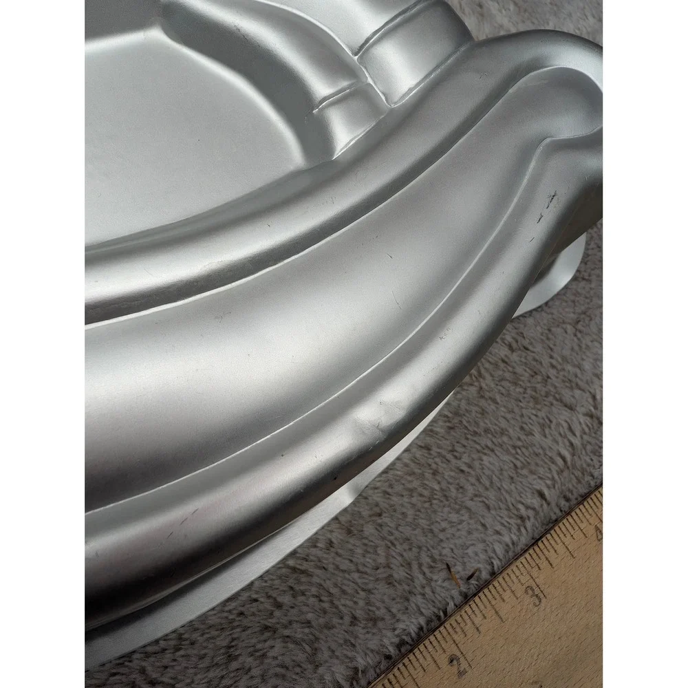 Vintage 1984 Wilton Rocking Horse Aluminum Cake Pan 2105-2388 Silver Bakeware